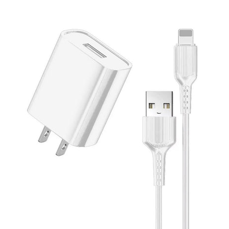 Cargador Blanco con Cable IP Blanco