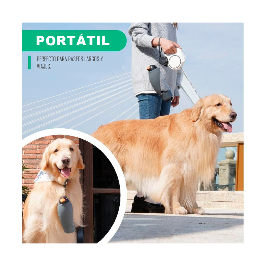 3 合 1 狗瓶：水、食物和便便袋，550 毫升。 