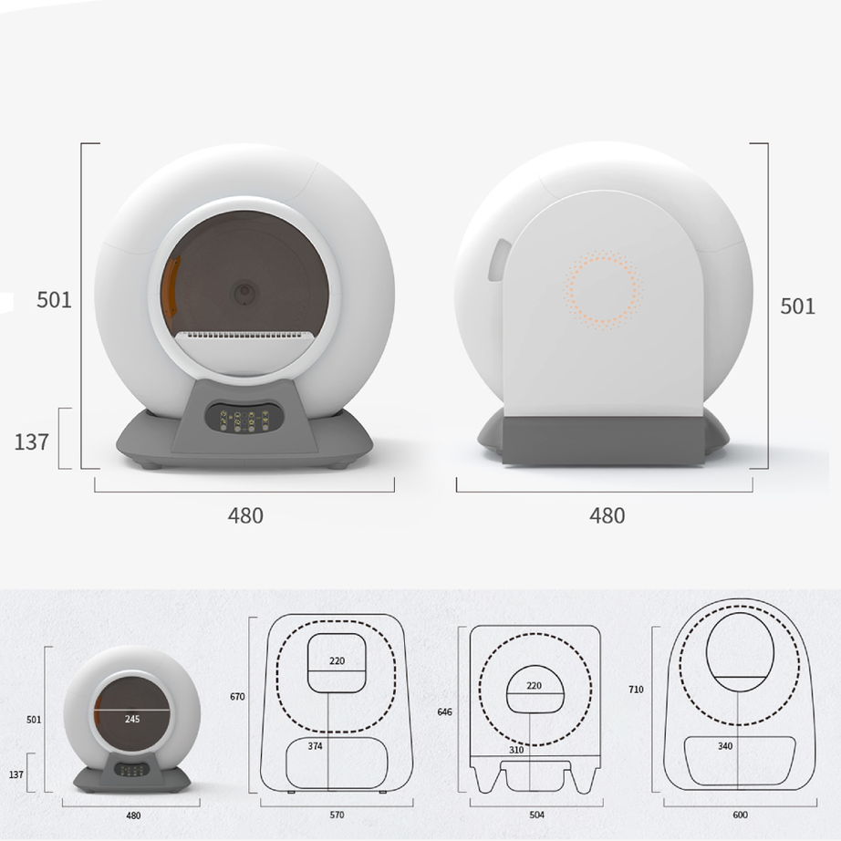 Arenero de limpieza automática para gatos marca Smart Cat