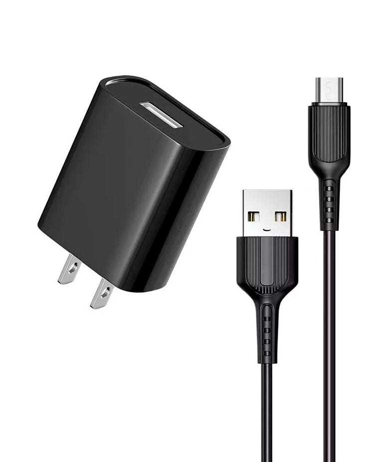 Cargador Negro Micro USB V8